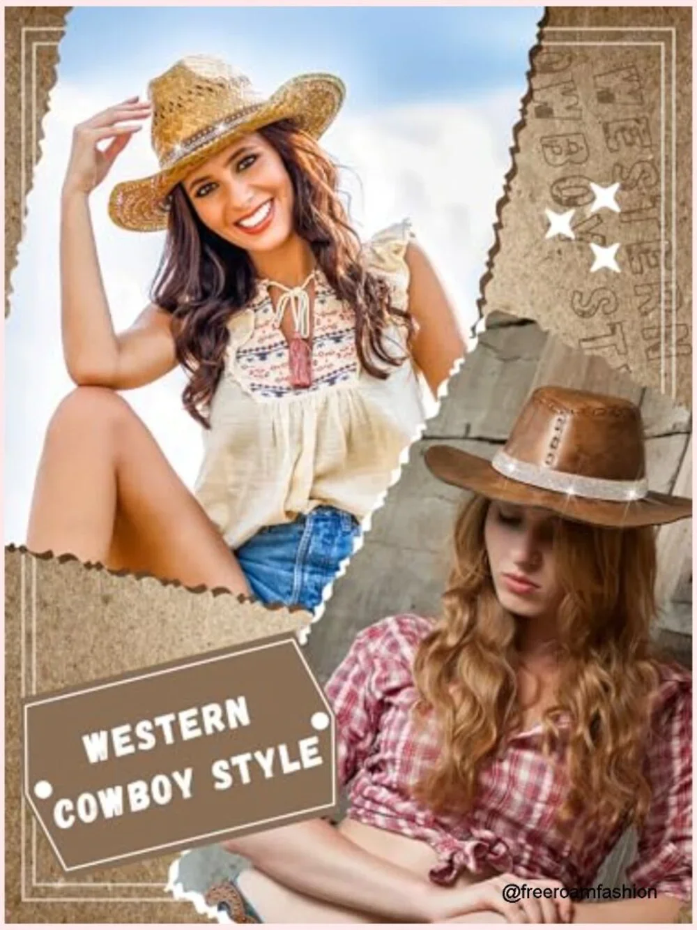 6 Pack Adjustable Rhinestone Hat Bands for Cowboy Hats Western Style Hatband Set